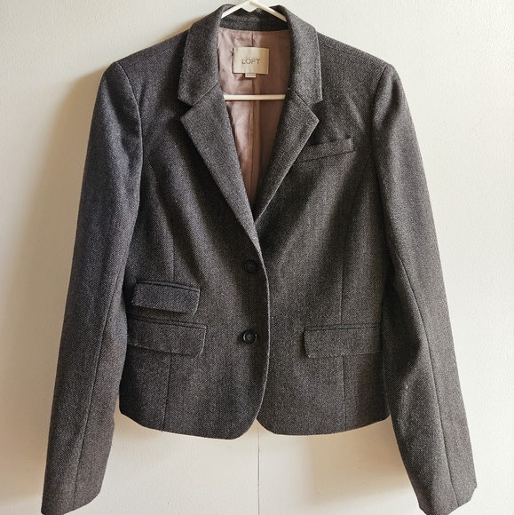 Loft Lined Wool Blazer in Women's Size 6 - Picture 1 of 15